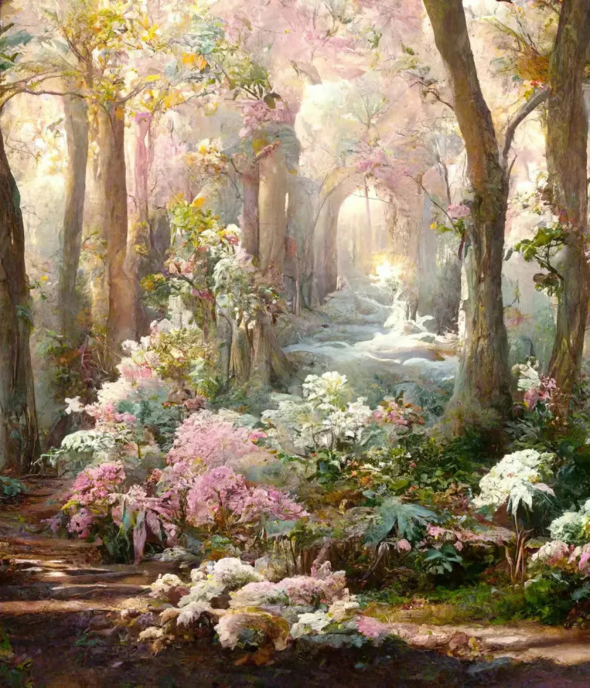 Pastel Forest 10X12 Ultracloth ( 120 X 144 Inch ) Backdrop