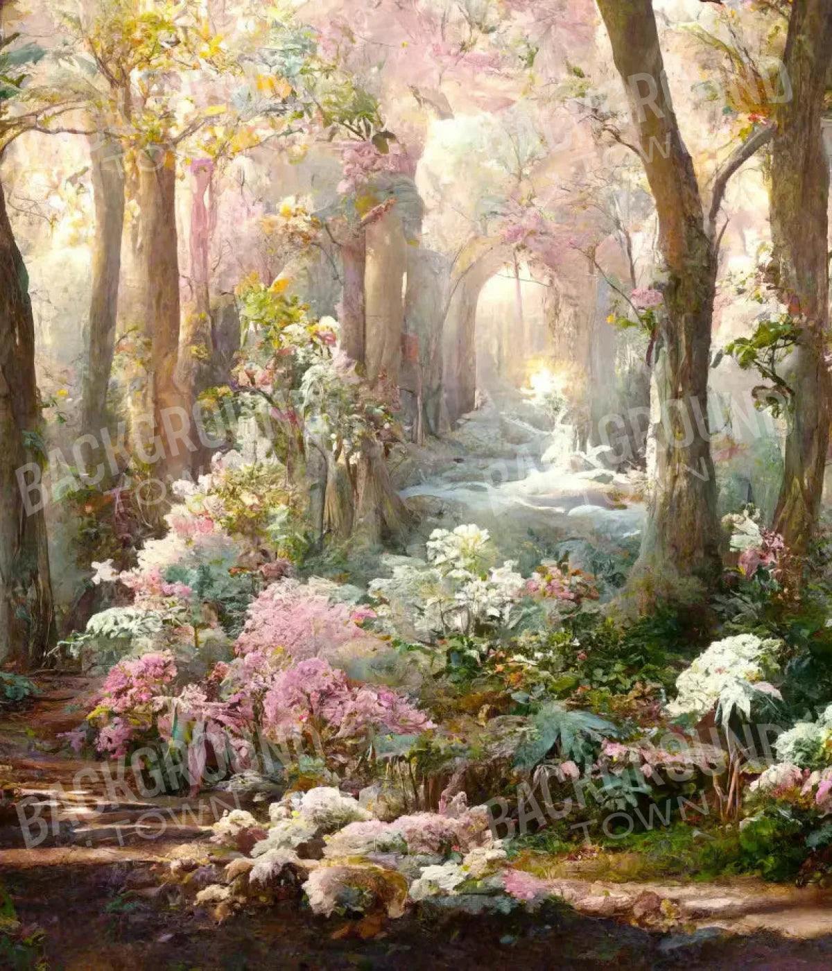 Pastel Forest 10X12 Ultracloth ( 120 X 144 Inch ) Backdrop