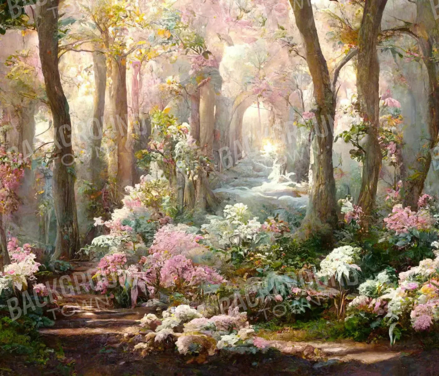 Pastel Forest 12X10 Ultracloth ( 144 X 120 Inch ) Backdrop