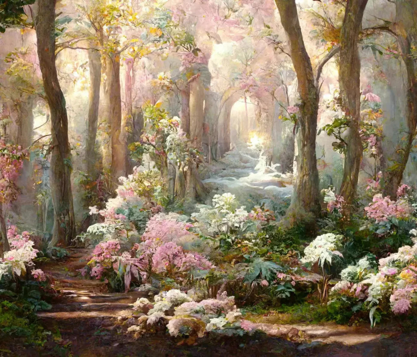 Pastel Forest 12X10 Ultracloth ( 144 X 120 Inch ) Backdrop