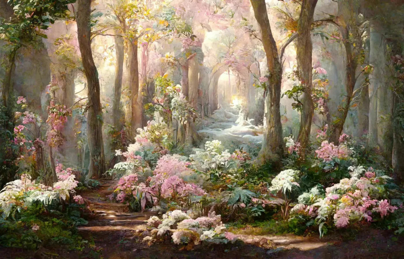 Pastel Forest 12X8 Ultracloth ( 144 X 96 Inch ) Backdrop