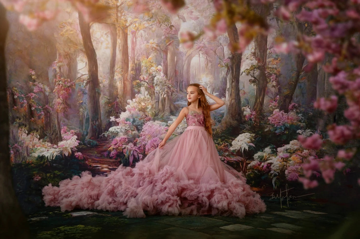 Pastel Forest Backdrop