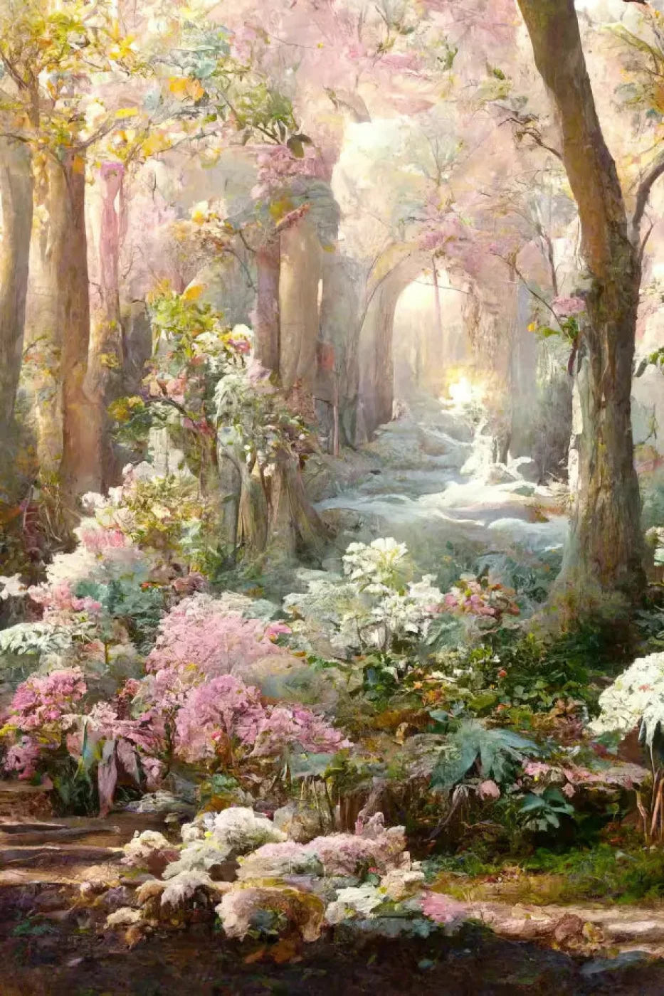 Pastel Forest Backdrop