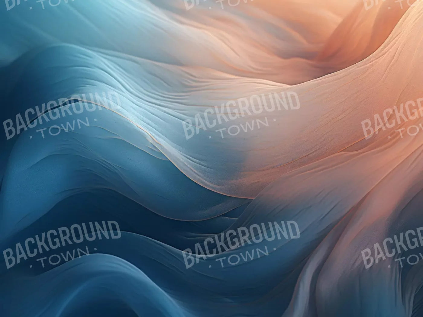 Pastel Waves I 6’8X5’ Fleece (80 X 60 Inch) Backdrop
