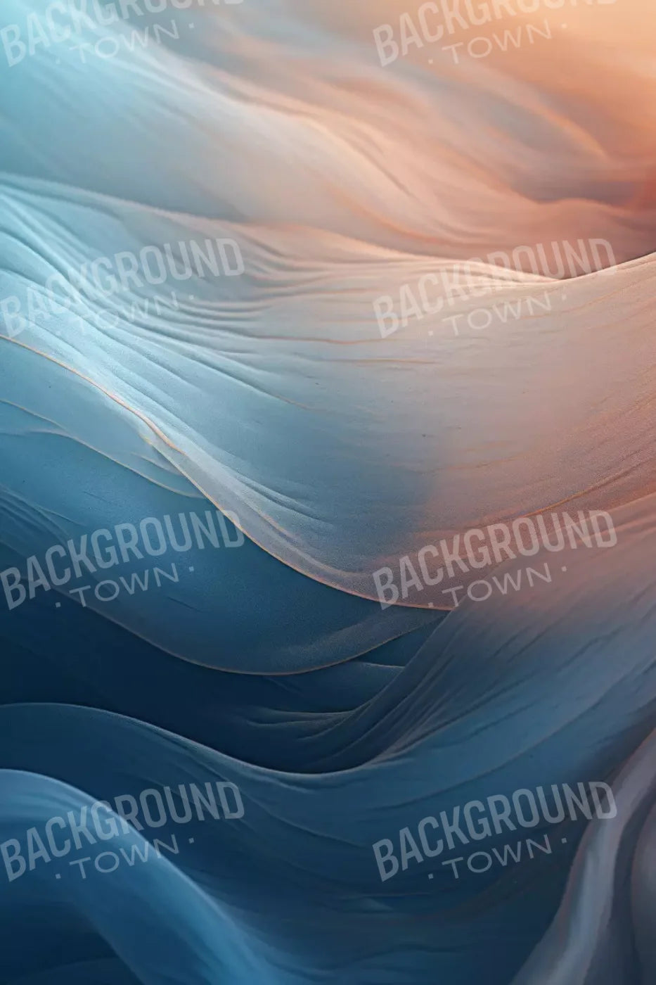 Pastel Waves I 8’X12’ Ultracloth (96 X 144 Inch) Backdrop