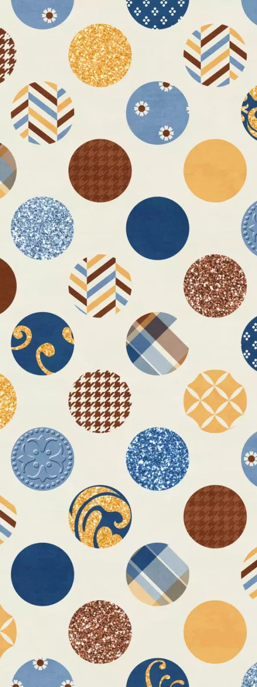 Patchwork Polka 8X20 Ultracloth ( 96 X 240 Inch ) Backdrop