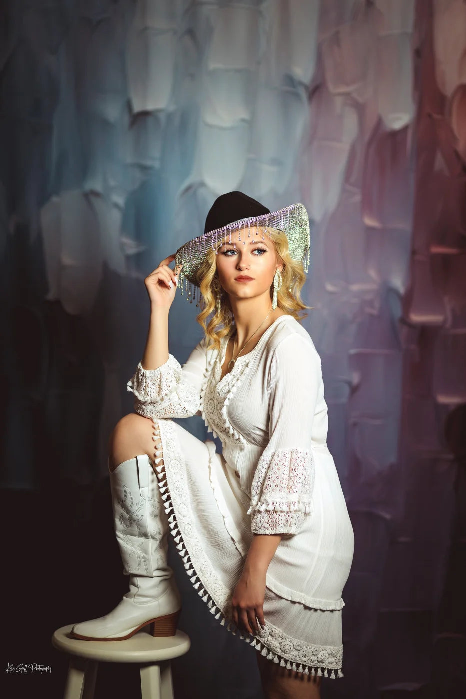 Patriotic Spackle Backdrop