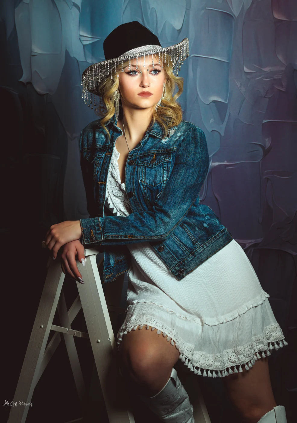 Patriotic Spackle Backdrop