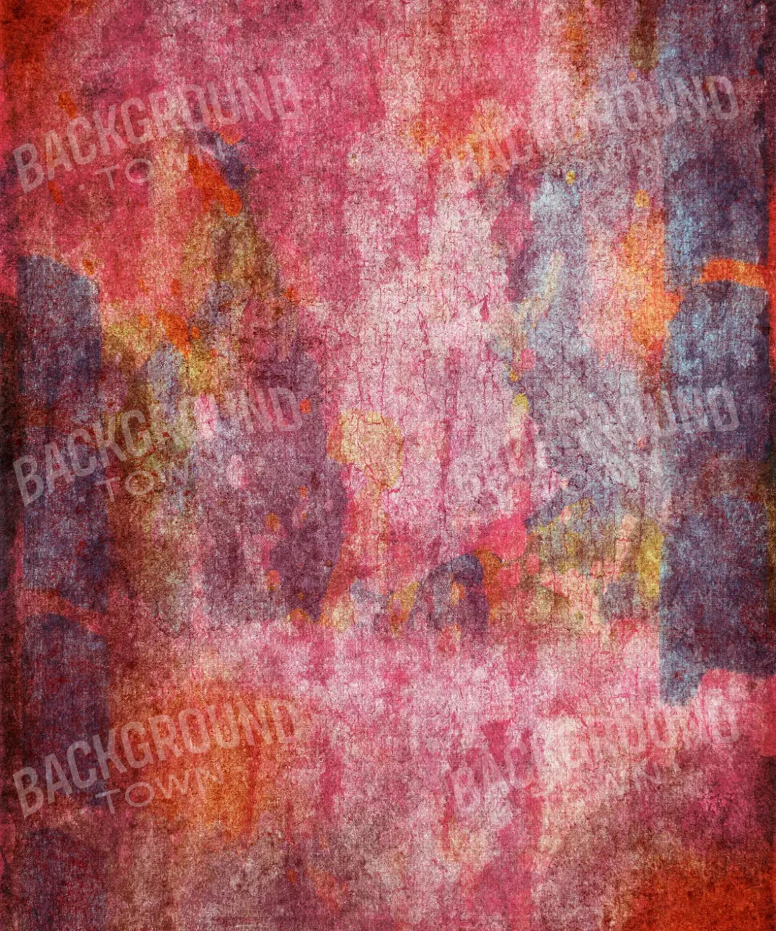 Red Urban Grunge Backdrop for Photography