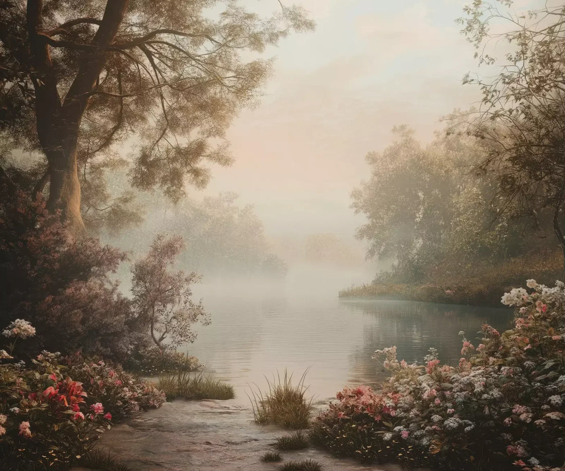 Peaceful Lake 5’X4’2 Fleece (60 X 50 Inch) Backdrop