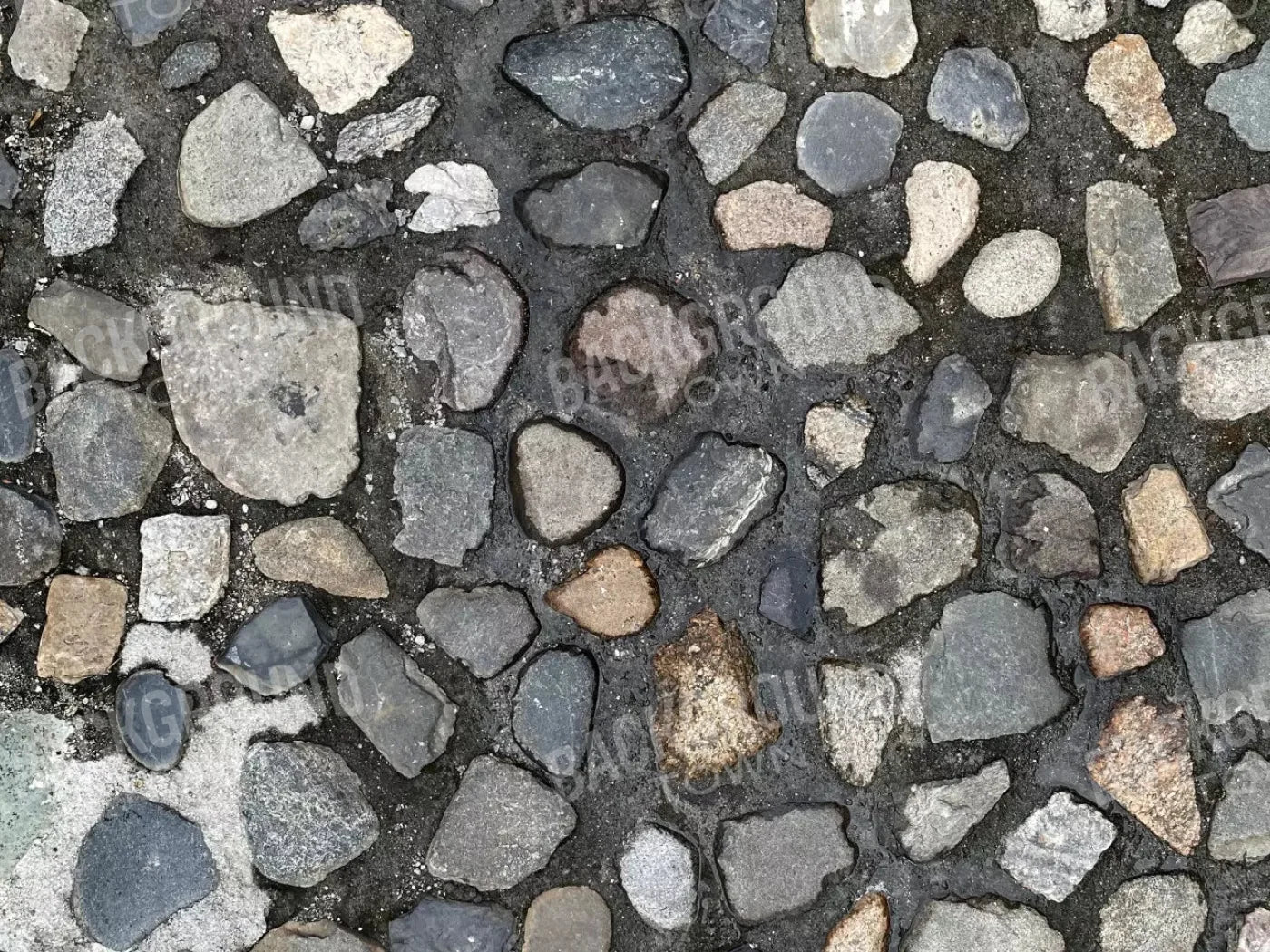 Pebble Path Floor 10X8 Fleece ( 120 X 96 Inch ) Backdrop