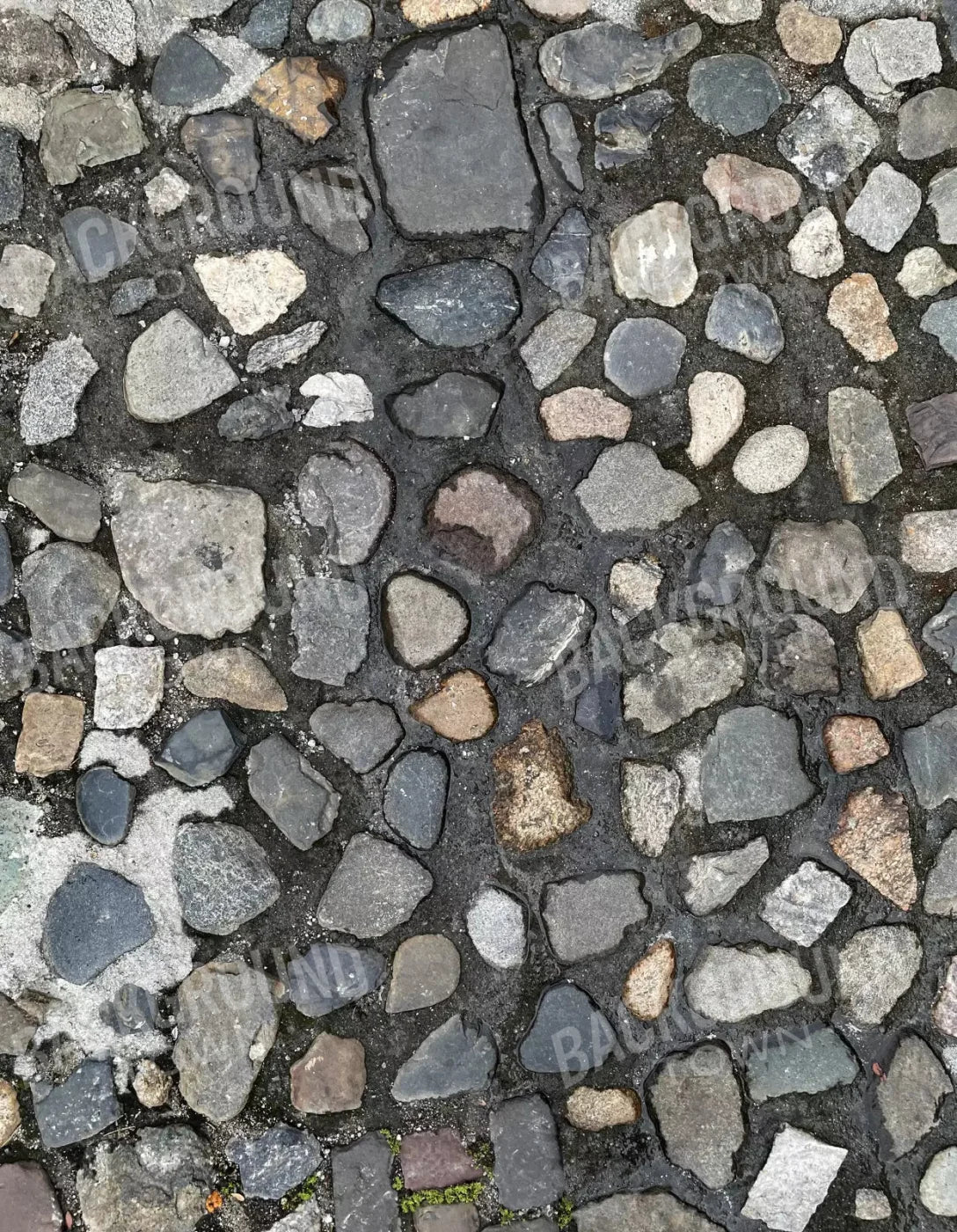 Pebble Path Floor 6X8 Fleece ( 72 X 96 Inch ) Backdrop