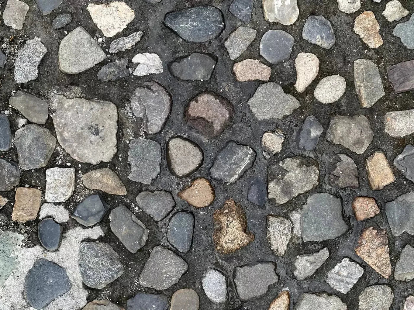 Pebble Path Floor 7X5 Rubbermat ( 84 X 60 Inch ) Backdrop