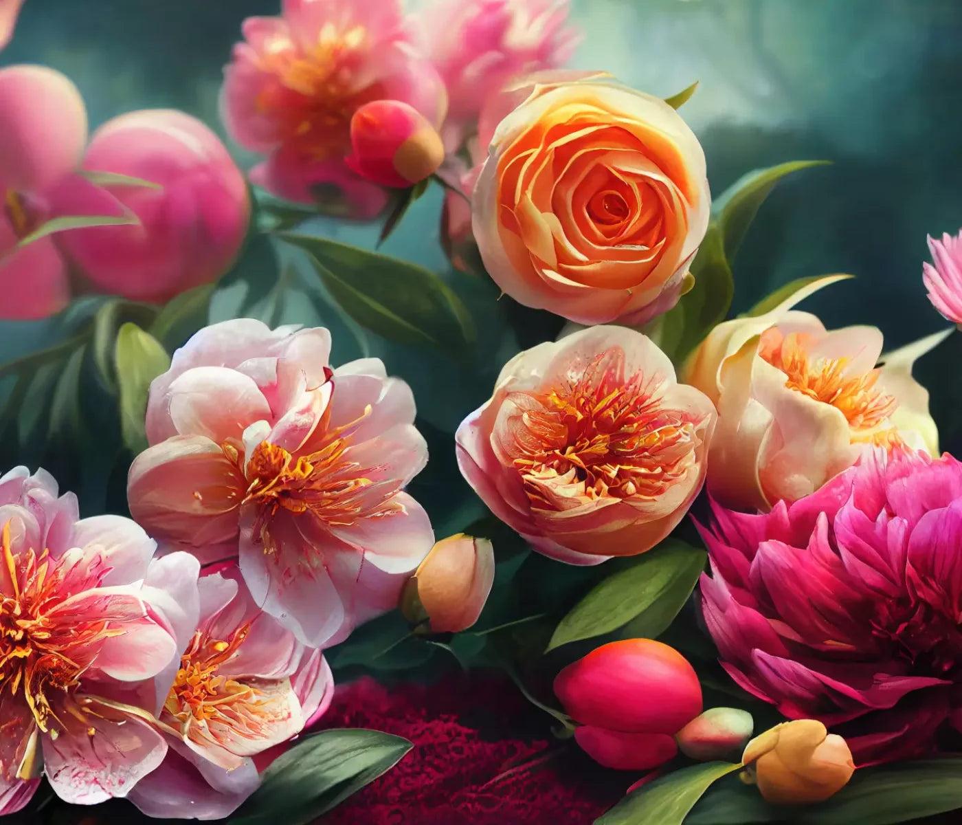 Peonia Valley 12X10 Ultracloth ( 144 X 120 Inch ) Backdrop