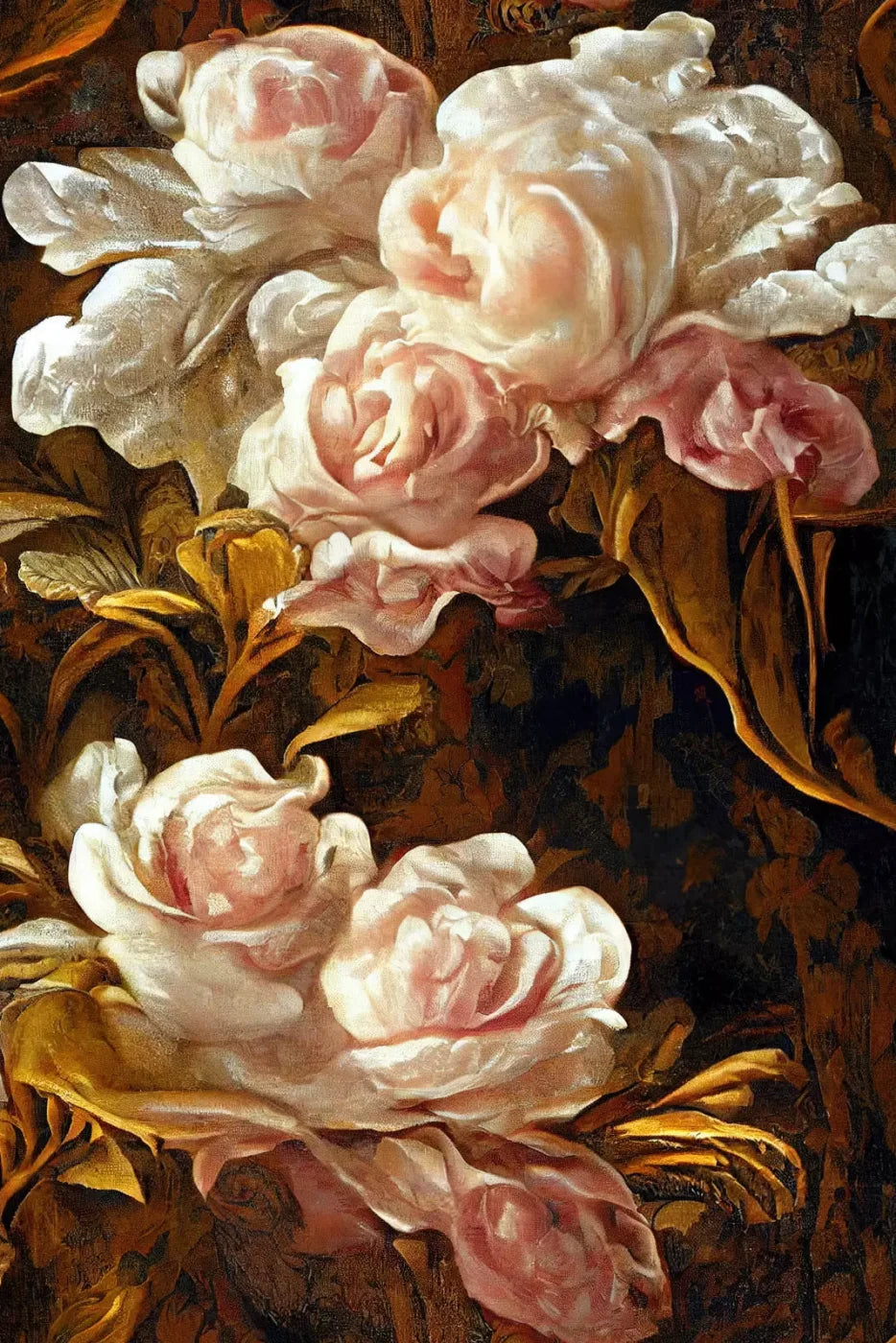 Peonies 5X8 Ultracloth ( 60 X 96 Inch ) Backdrop
