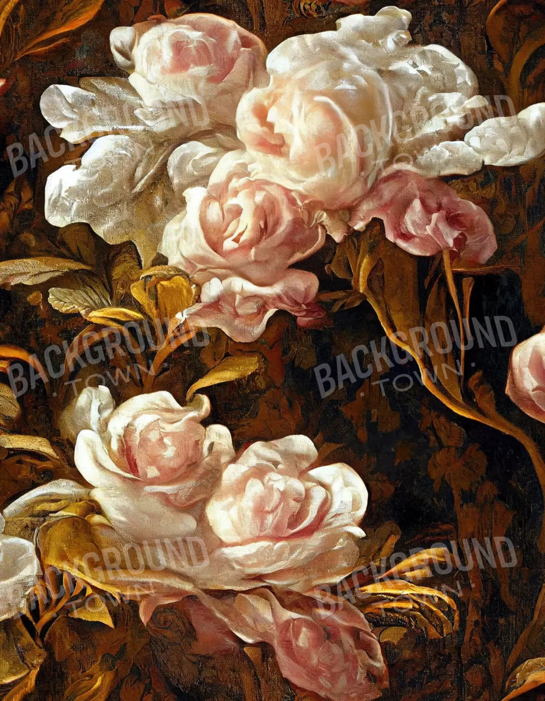 Peonies 6X8 Fleece ( 72 X 96 Inch ) Backdrop