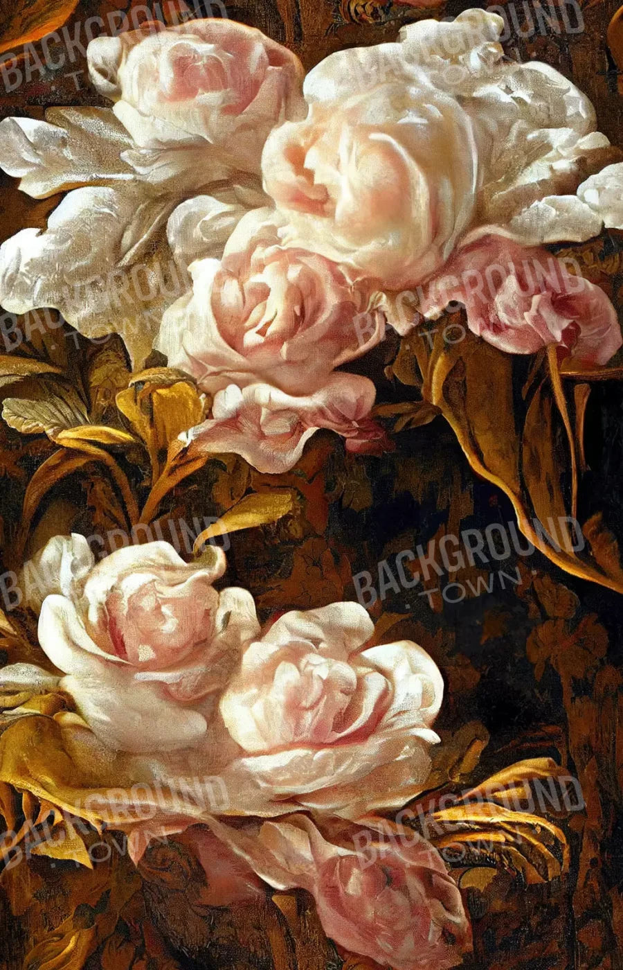 Peonies 8X12 Ultracloth ( 96 X 144 Inch ) Backdrop