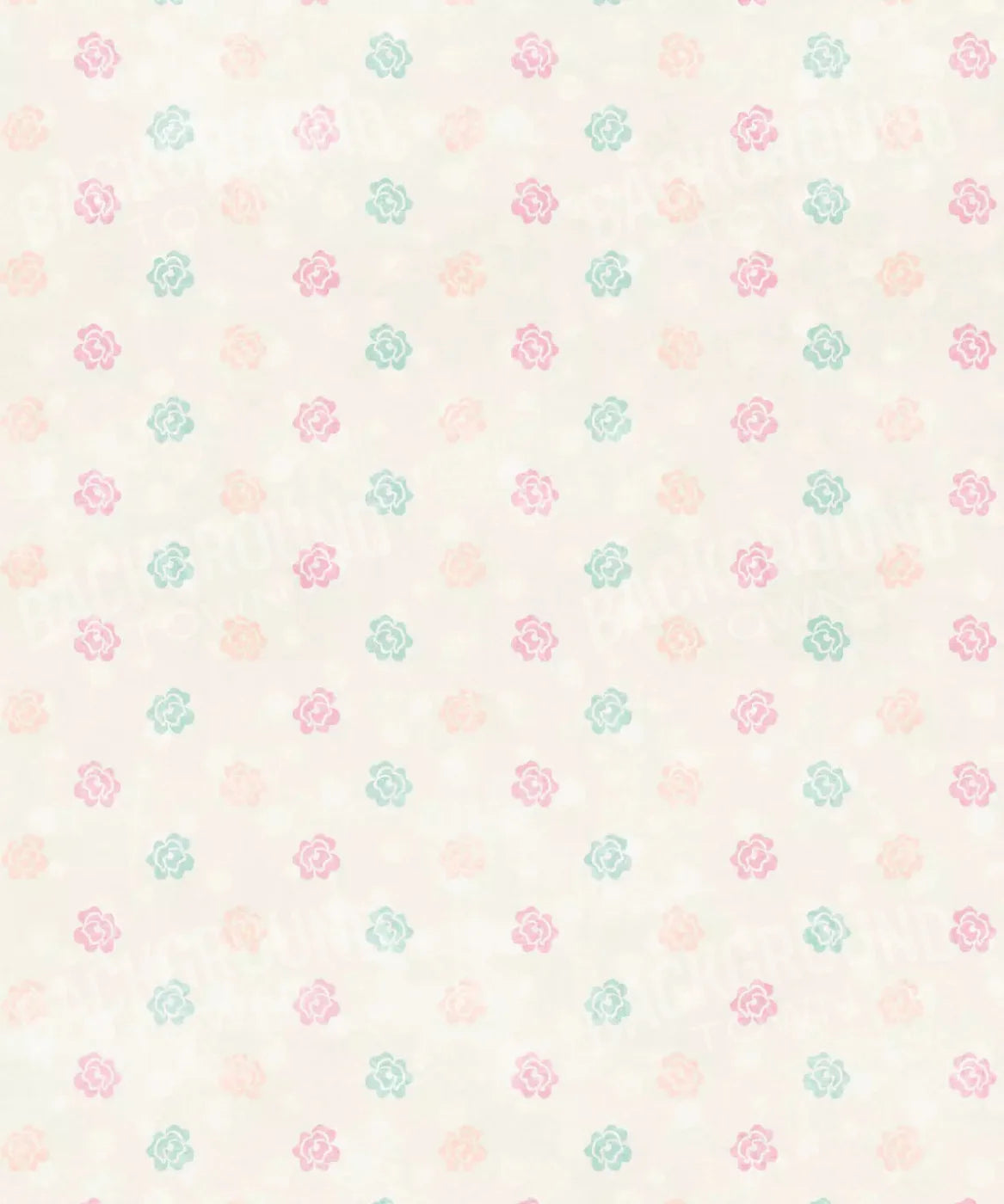 Beige Floral Backdrop for Photography