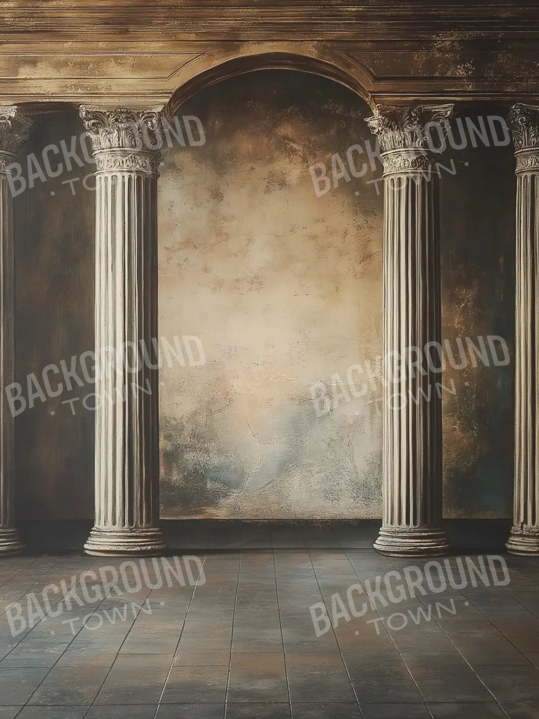 Piller Walk Way 6’x8’ Fleece (72 x 96 inch) Backdrop