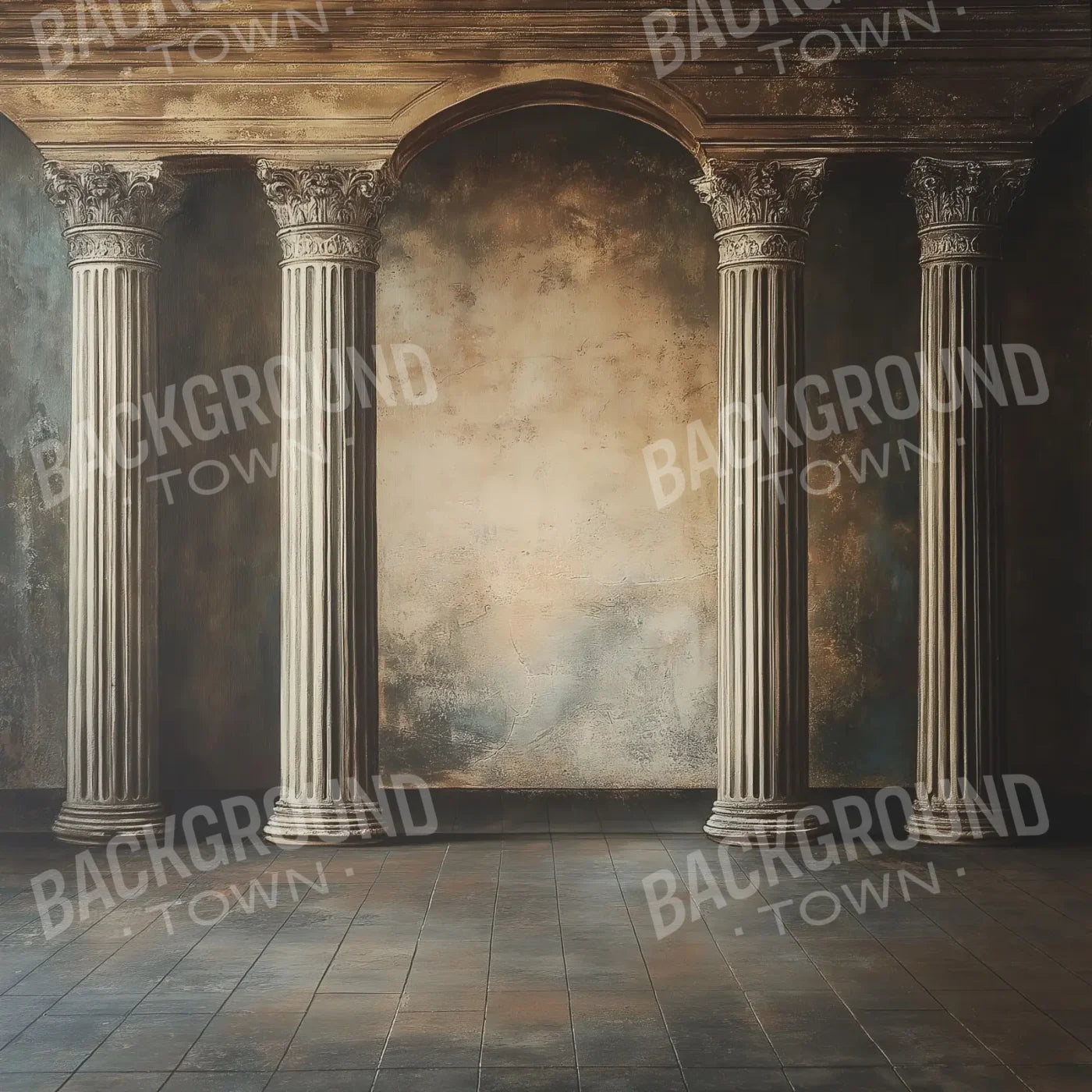 Piller Walk Way 8’x8’ Fleece (96 x 96 inch) Backdrop