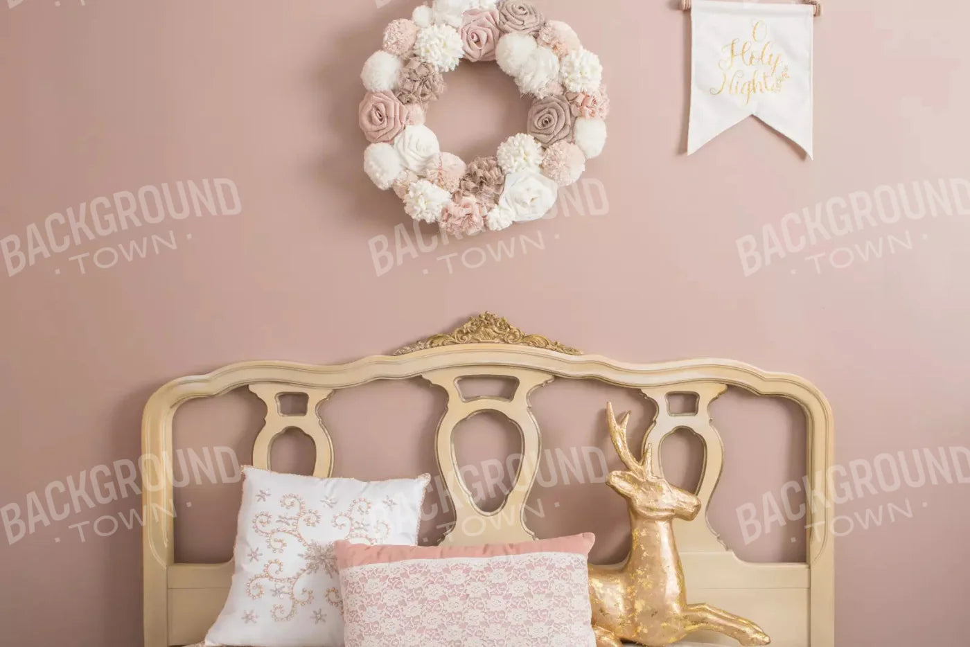 Pink And Gold Dreams 8X5 Ultracloth ( 96 X 60 Inch ) Backdrop