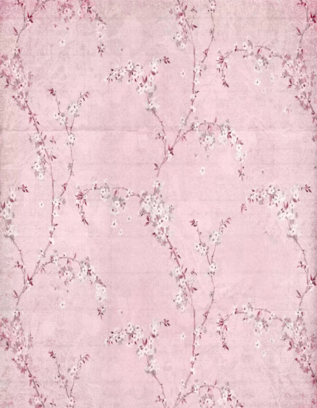 Pink Blossom 6X8 Fleece ( 72 X 96 Inch ) Backdrop