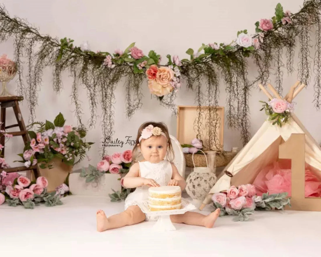 White Easter Backdrop for Photography