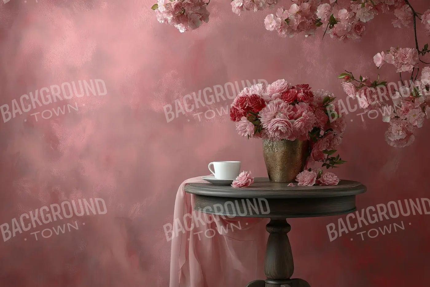 Pink Cafe 12’x8’ UltraCloth (144 x 96 inch) Backdrop