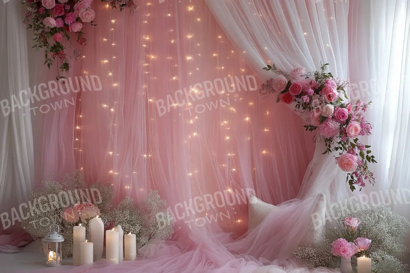 Pink Canopy 12’x8’ UltraCloth (144 x 96 inch) Backdrop