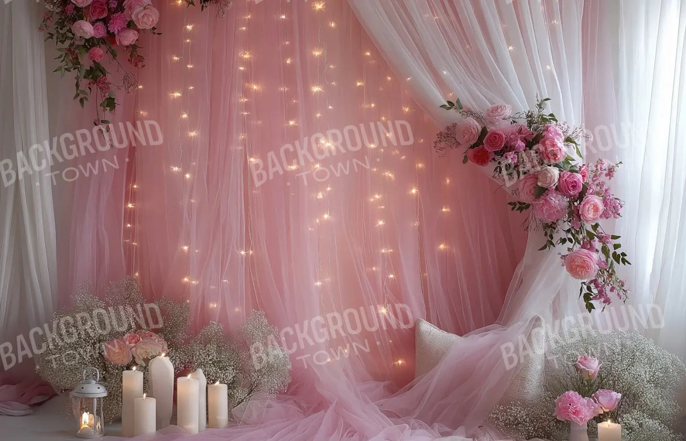 Pink Canopy 14’x9’ UltraCloth (168 x 108 inch) Backdrop