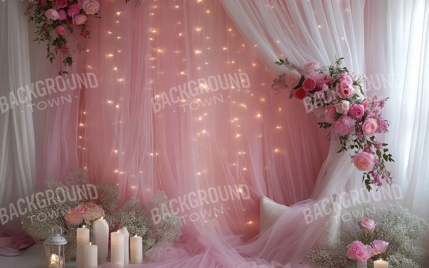 Pink Canopy 8’x5’ UltraCloth (96 x 60 inch) Backdrop