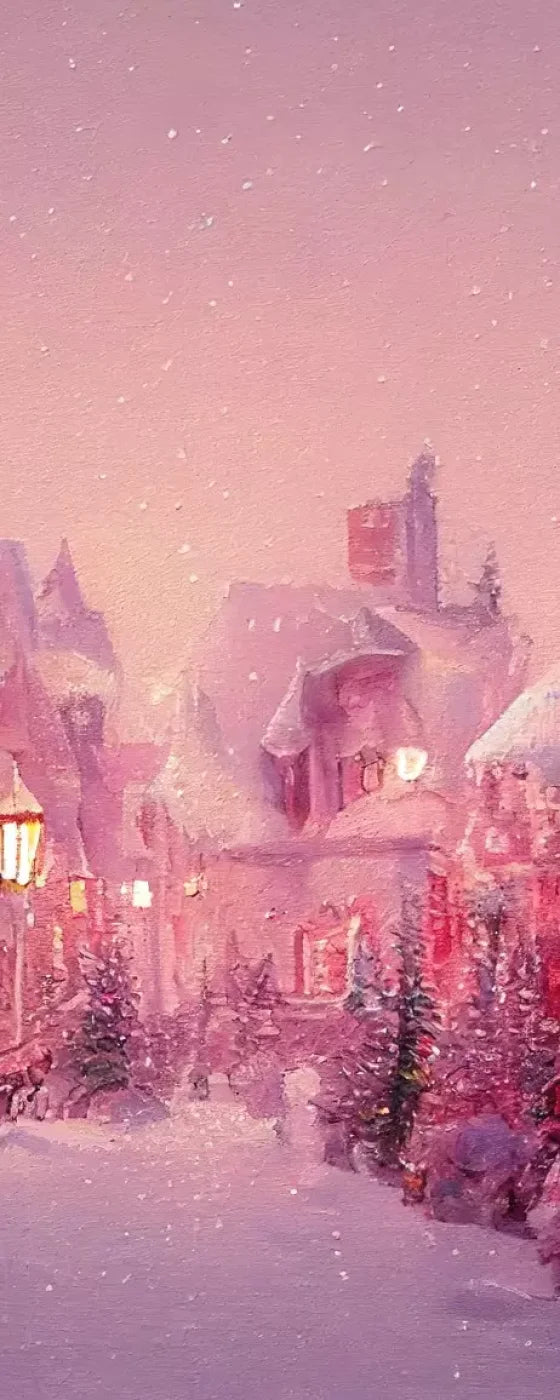 Pink Christmas 8’X20’ Ultracloth (96 X 240 Inch) Backdrop