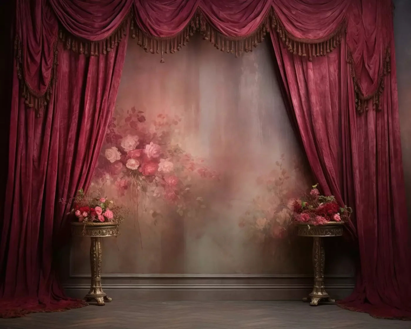 Pink Curtain Call 10X8 Fleece ( 120 X 96 Inch ) Backdrop