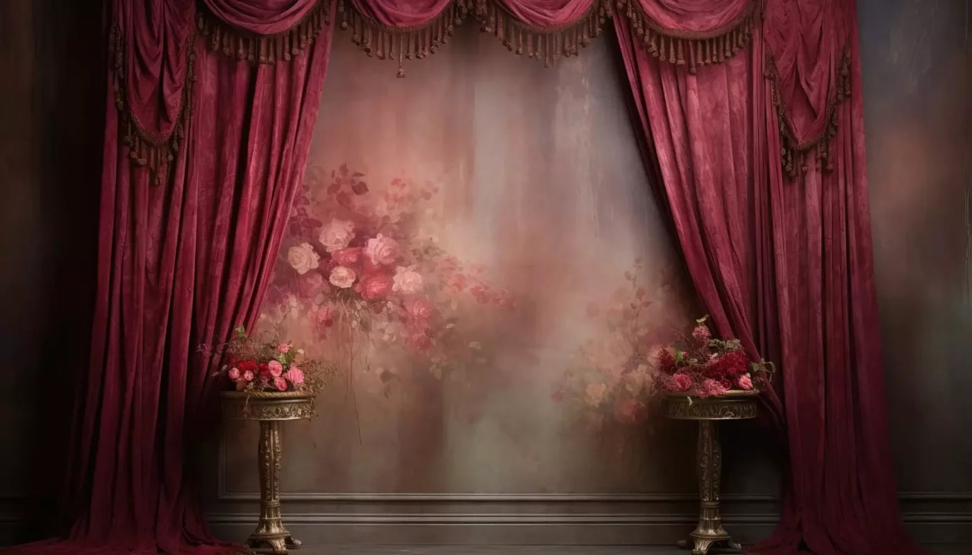 Pink Curtain Call 14X8 Ultracloth ( 168 X 96 Inch ) Backdrop