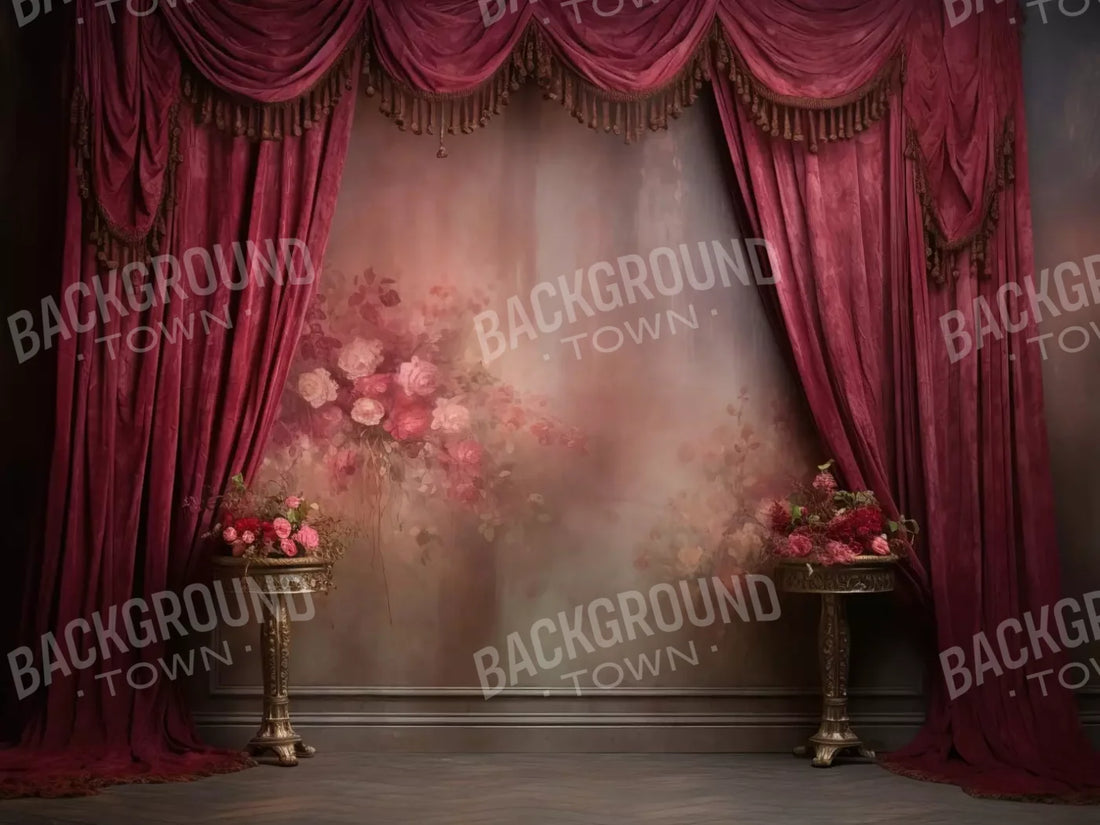 Pink Curtain Call 68X5 Fleece ( 80 X 60 Inch ) Backdrop