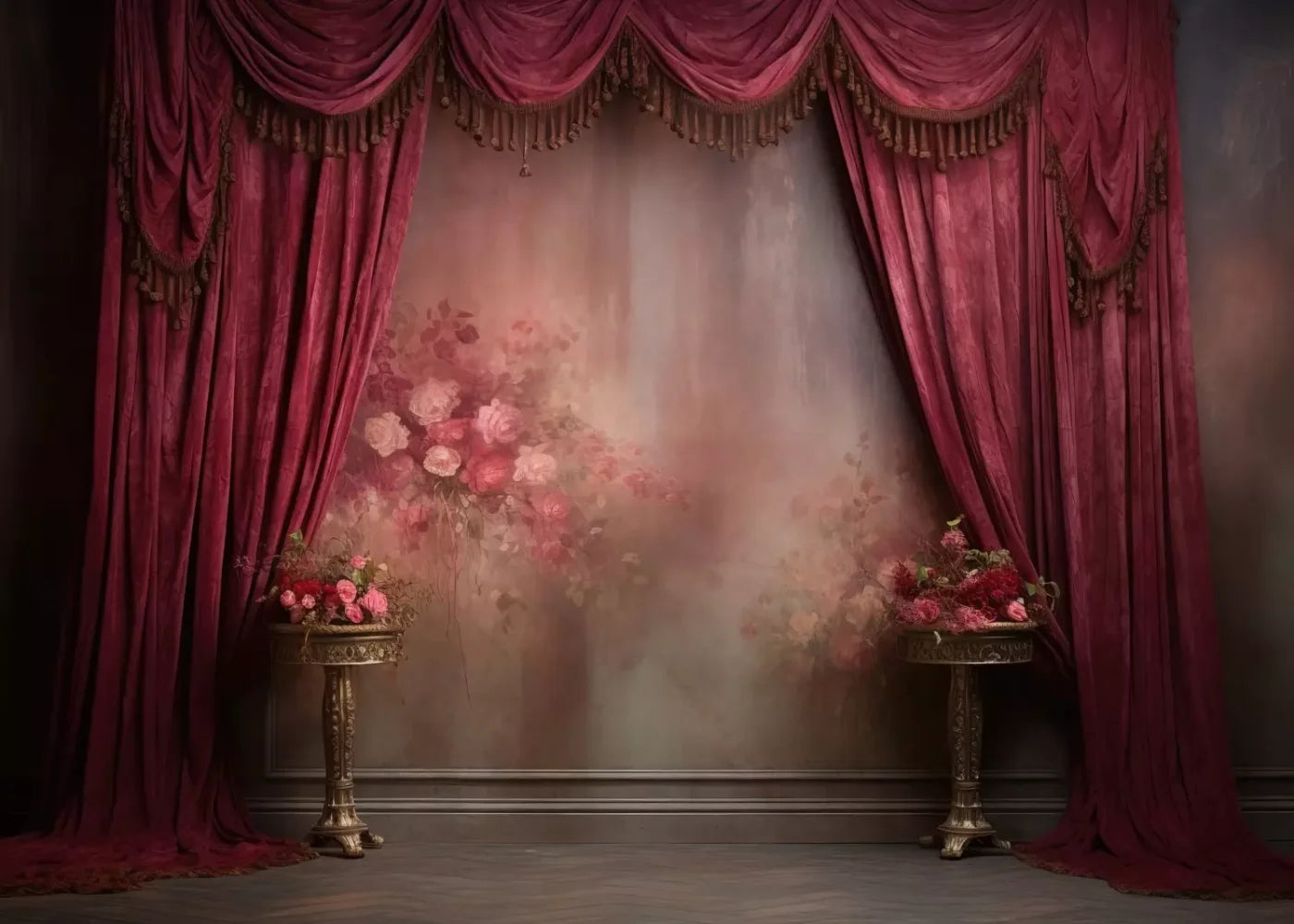 Pink Curtain Call 7X5 Ultracloth ( 84 X 60 Inch ) Backdrop