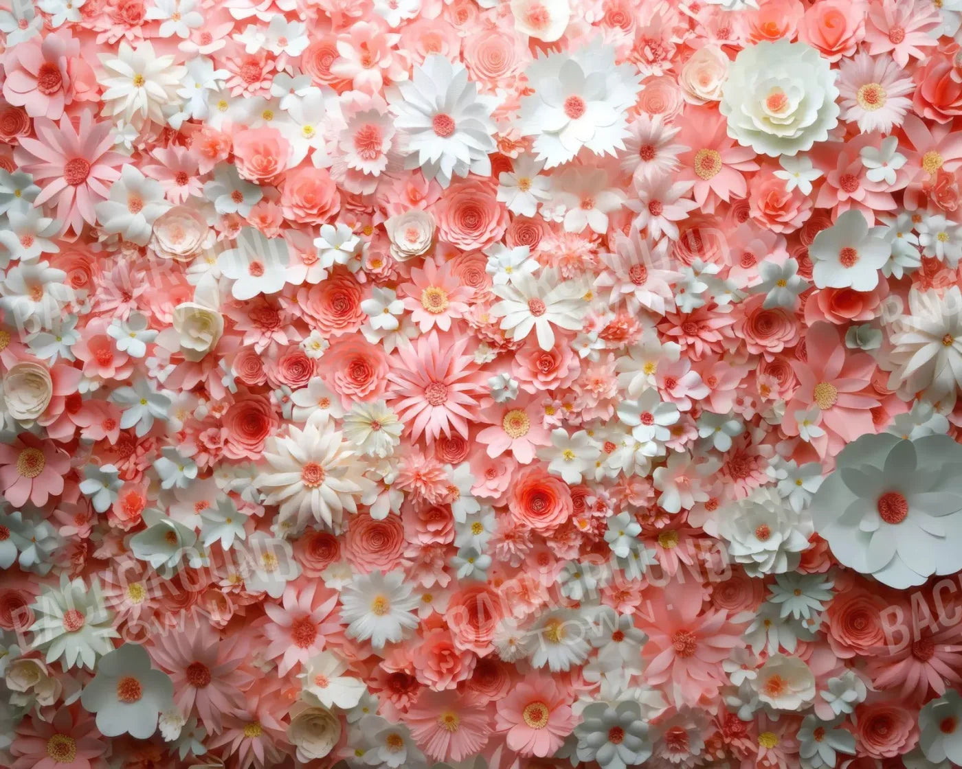 Pink Daisies 10’x8’ Fleece (120 x 96 inch) Backdrop