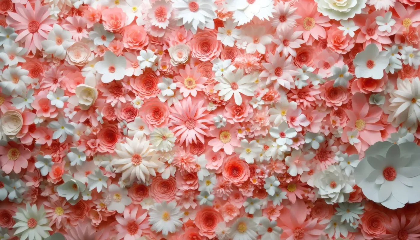 Pink Daisies 14’x8’ UltraCloth (168 x 96 inch) Backdrop
