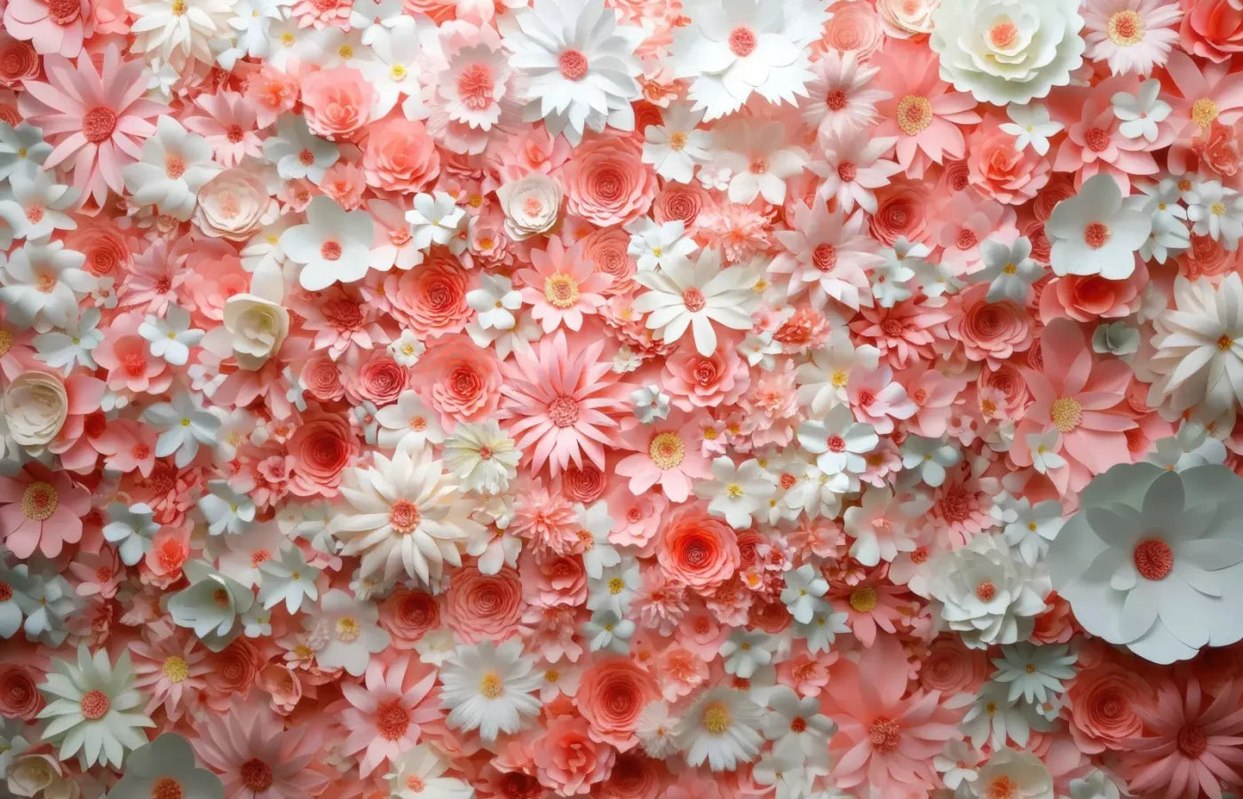 Pink Daisies 14’x9’ UltraCloth (168 x 108 inch) Backdrop