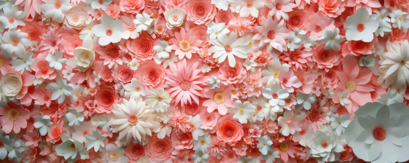 Pink Daisies 20’x8’ UltraCloth (240 x 96 inch) Backdrop
