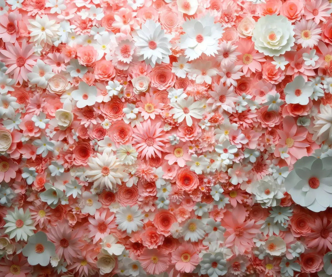 Pink Daisies 5’x4’2 Fleece (60 x 50 inch) Backdrop