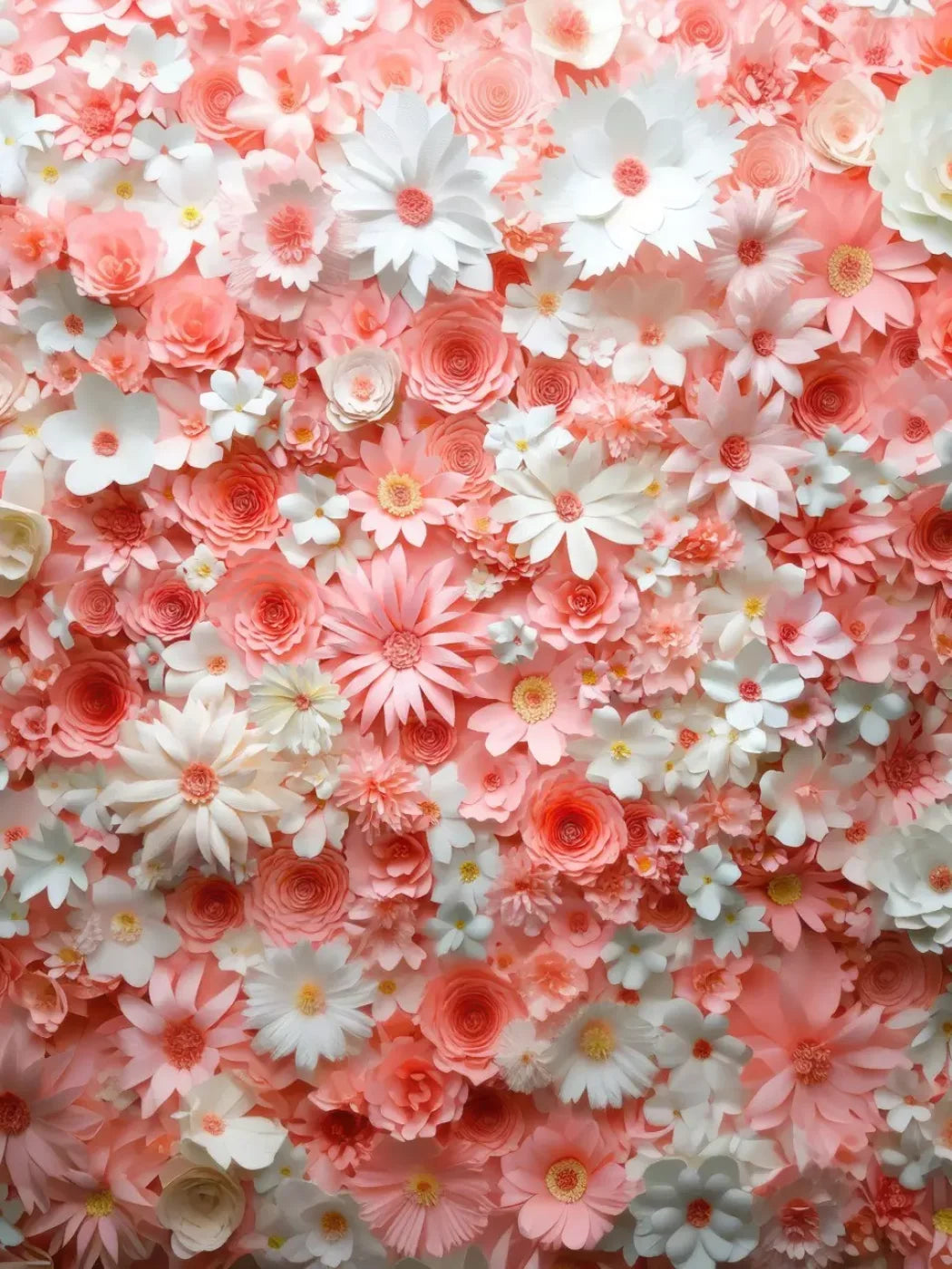 Pink Daisies 5’x6’8 Fleece (60 x 80 inch) Backdrop