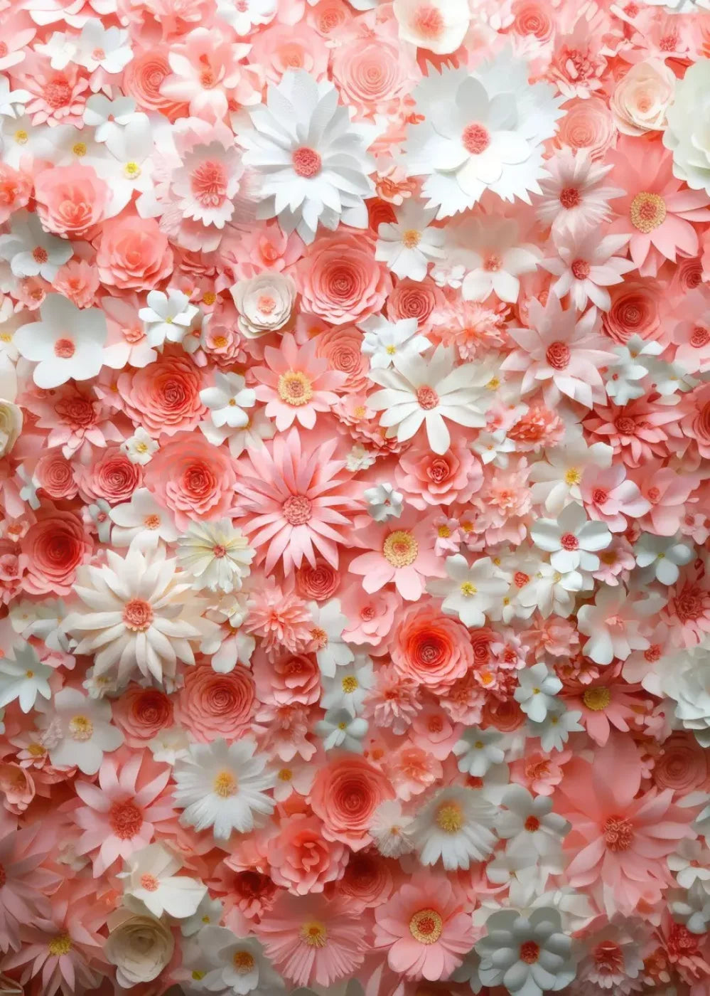 Pink Daisies 5’x7’ UltraCloth (60 x 84 inch) Backdrop