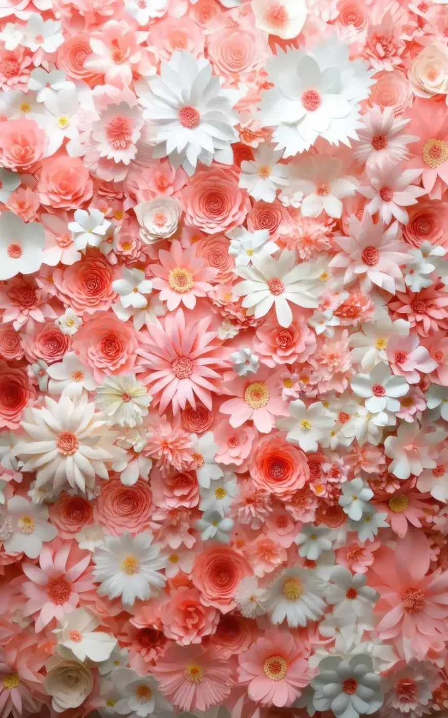 Pink Daisies 5’x8’ UltraCloth (60 x 96 inch) Backdrop