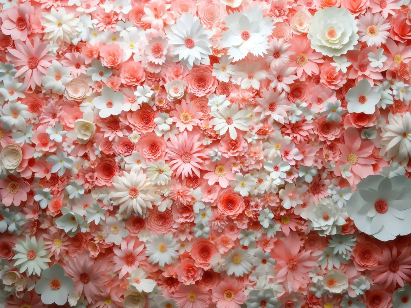 Pink Daisies 8’x6’ Fleece (96 x 72 inch) Backdrop