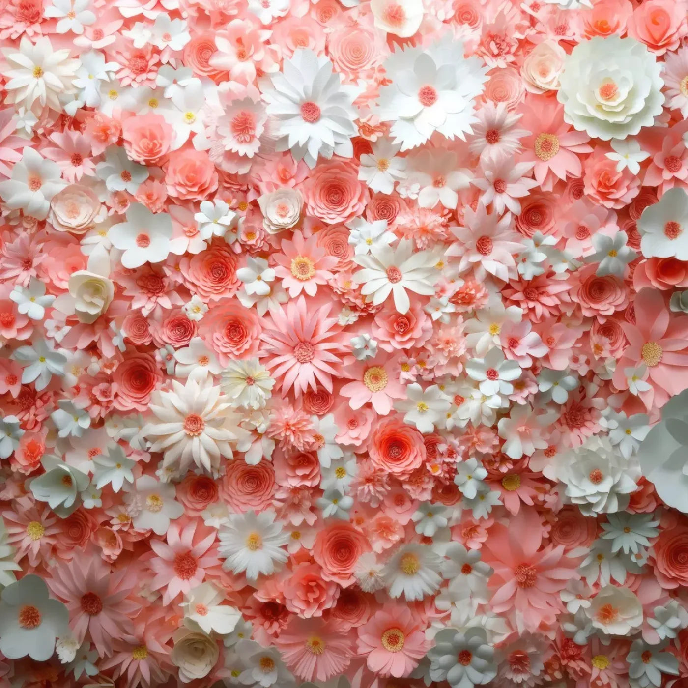 Pink Daisies 8’x8’ Fleece (96 x 96 inch) Backdrop