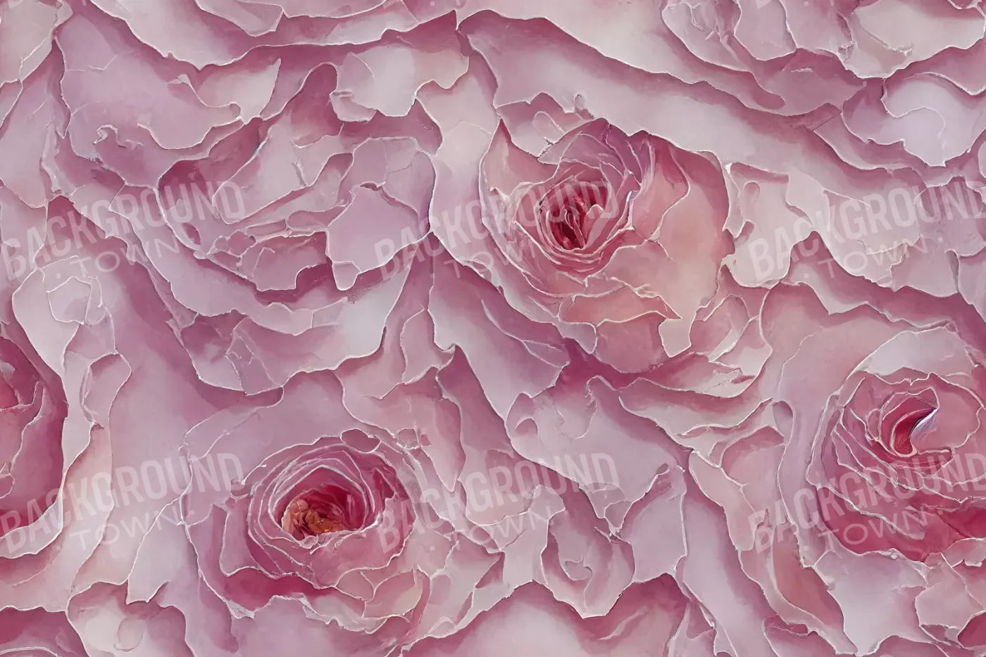 Pink Flowers 8X5 Ultracloth ( 96 X 60 Inch ) Backdrop