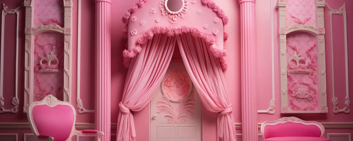 Pink Gabriella Room 20’X8’ Ultracloth (240 X 96 Inch) Backdrop