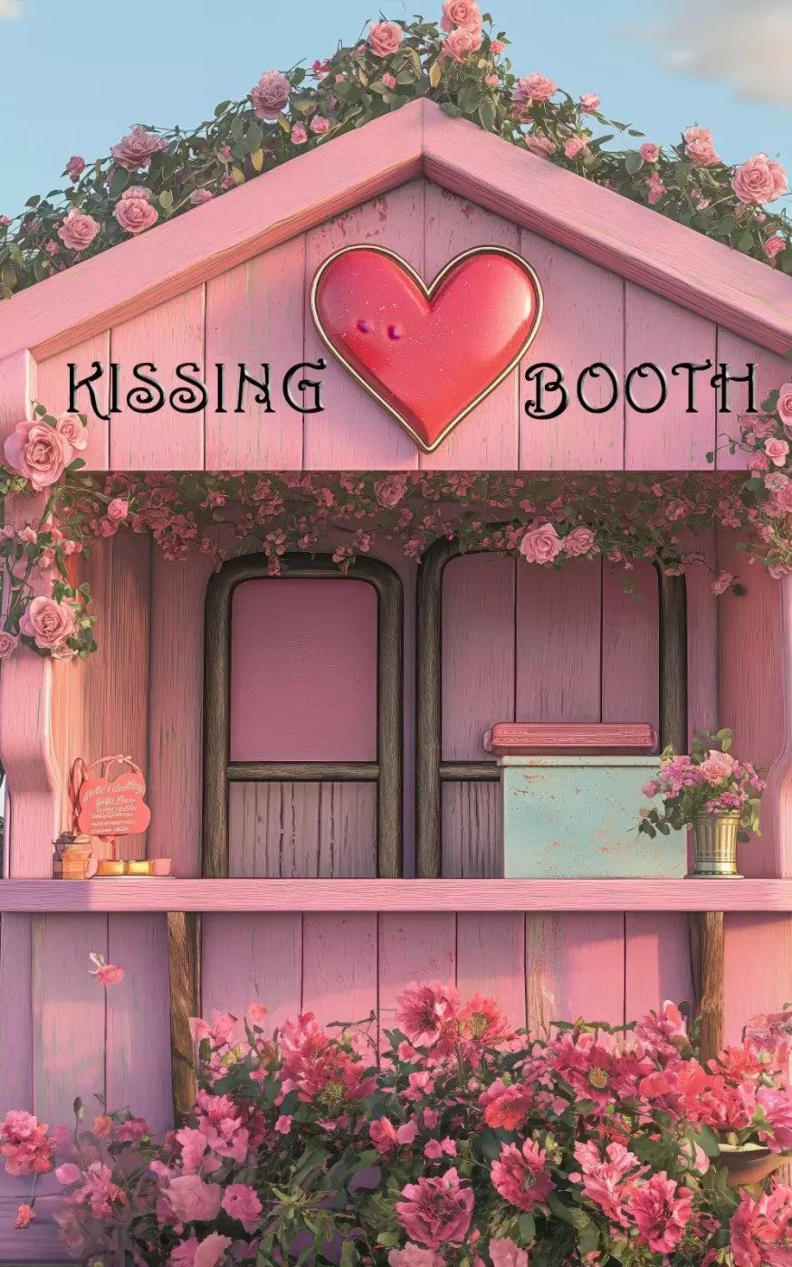 Pink Kissing Booth 5’X8’ Ultracloth (60 X 96 Inch) Backdrop