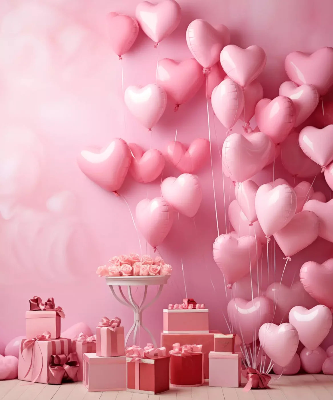 Pink Love Party 10’X12’ Ultracloth (120 X 144 Inch) Backdrop